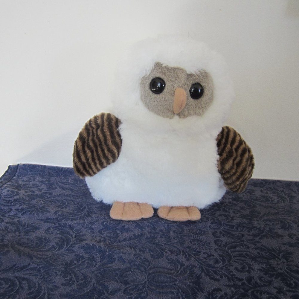 9-1/2" SNOW OWL Plush by Art's Toys EUC